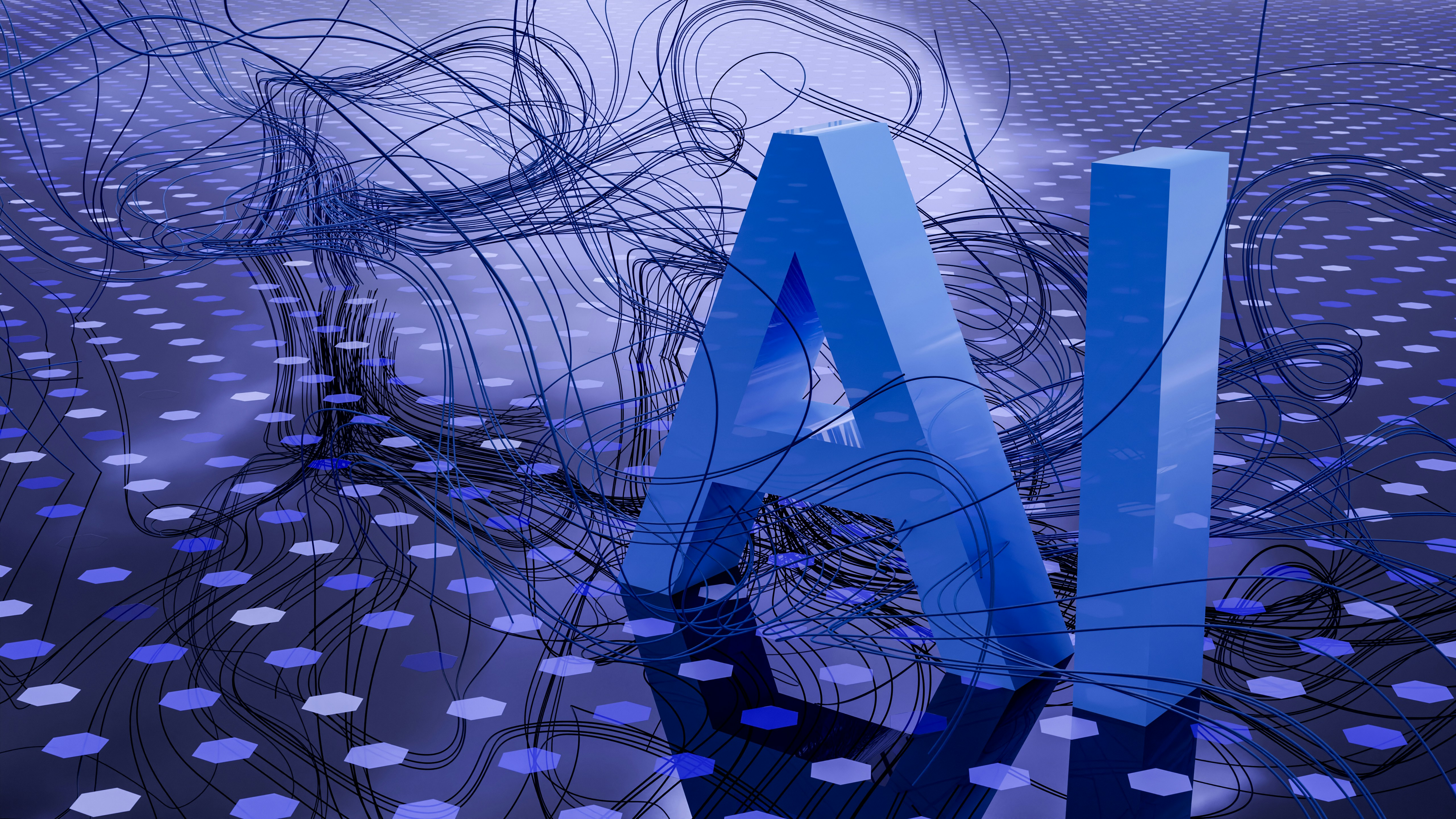 Professional AI engineer working with advanced technology